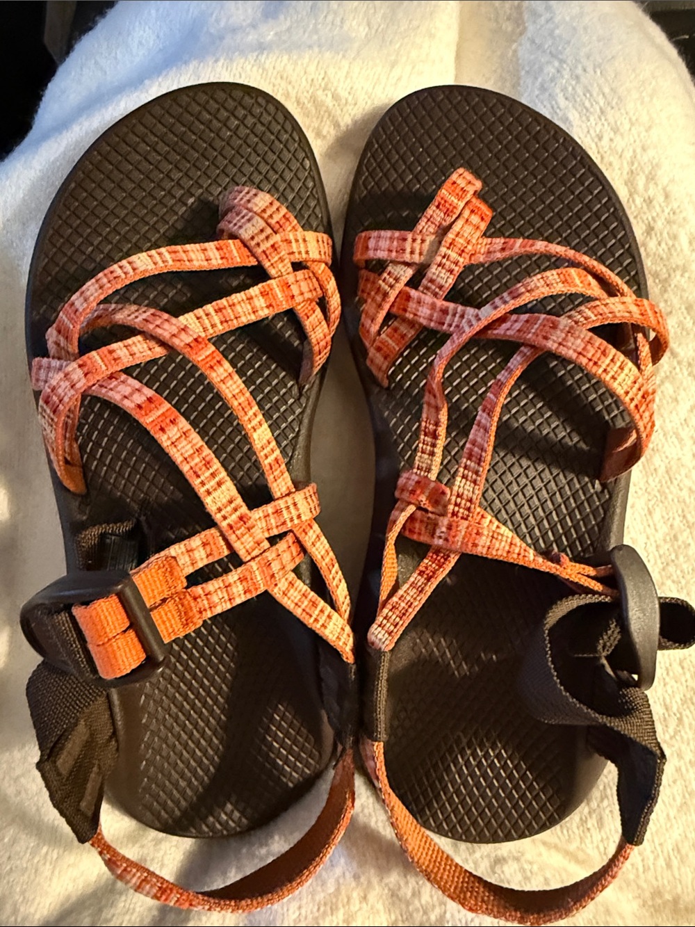Chaco Women's Orange Patterned Strappy Sandals